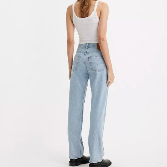 Levi's Premium 501 '90s Western Chaps Colorblock Jeans 30" Medium Wash Size 25 - Picture 4 of 8